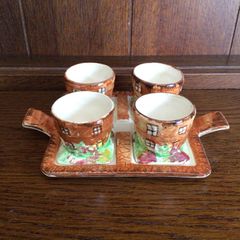 Price Kensington cottageware eggcup stand and egg cups