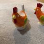 Egg Cup Easter Chicken Hen Hand Painted. M&S 8853 Marks & Spencer x 2 Image 2