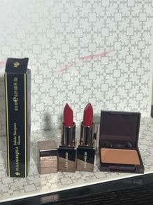 Laura mercier 460 rouge ultimate mini lipstick and Laura mercier ginger blush and illamasqua travel size mascara all new