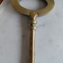 Antique solid brass ornamental key 35cm in length Image 2