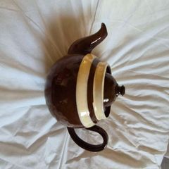 Antique Teapot Brown Betty Style