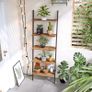 5 Tier Bookcase Wall Shelf Living Room - Free Delivery Nationwide Image 3