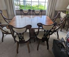 Antique table and chairs
