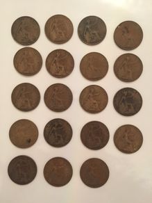 1916-1918 Great British penny's