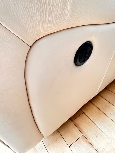 Cream Genuine Leather Suite 3 + 2