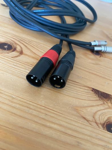 Dual RCA to XLR Male Lead 3 Metres