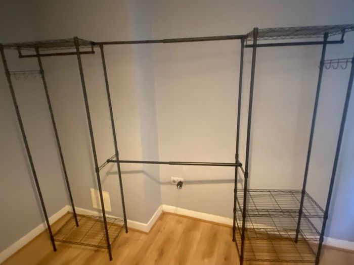 Expandable Heavy Duty Metal Closet Rack