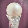 Sterling silver 925 Edison Pearl and Natural Cambodian Zircon Ring in Rhodium Overlay Image 10