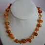 Preloved Orange necklace, Glass beads, Autumnal jewellery Image 5