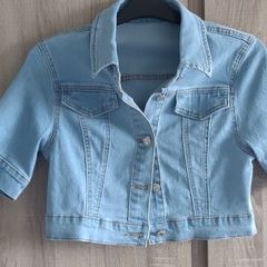new jeans crop jacket size fit X's s