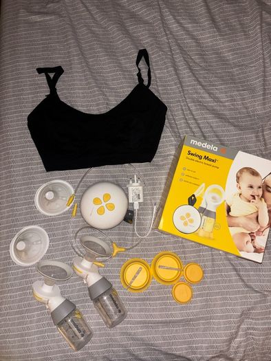 Medela Swing Maxi Double Electric Breast Pump + Pumping Bra