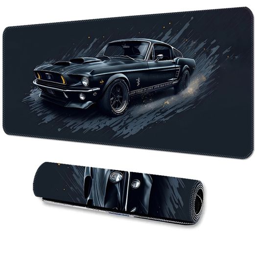 Extended Gaming Mouse Pad Mat - Classic Car Design, Non-Slip Rubber Base, Free viewing