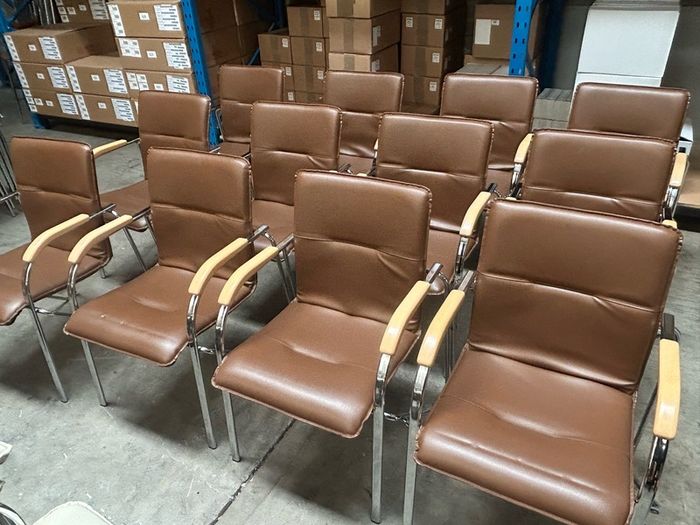 Office Chairs x 12 (Brown)