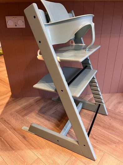 Tripp Trapp High Chair with matching baby set and fabrics
