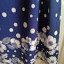 Elegant Navy and White Polka Dot Dress Image 2