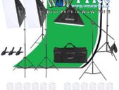 44140 Softbox Set Boom Arm 4 Head 540W 3 Backdrops Kit