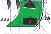 44140 Softbox Set Boom Arm 4 Head 540W 3 Backdrops Kit
