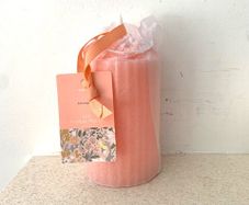 Pink LED Pillar Candle