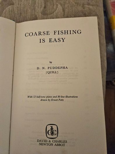 Coarse Fishing Is Easy.d. N.puddepha. 1970 First Edition Hardback With Dustjacket In Fair Condition. See Photos For Same.