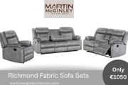 New Richmond 3+1+1 Grey Fabric Sofa Sets