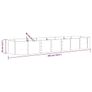 Garden Raised Bed Galvanised Steel 296x80x36 cm Green Image 4