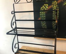 Wrought iron shelf