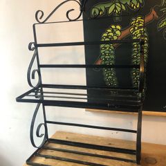 Wrought iron shelf