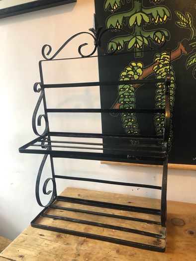 Wrought iron shelf
