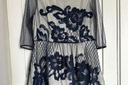 BNWT Monsoon navy and cream lace occasion party dress UK16