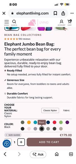 large bean bag