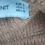 Zara Oversized Camel and Navy Knit Turtleneck Jumpers with Faux Pearl Cuffs Image 3