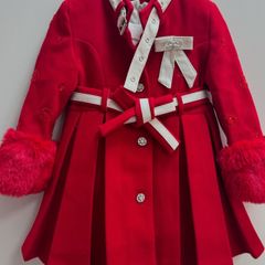 Christmas dontello fab dress& matching coat