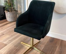 MADE Keira Office Chair, Green Velvet