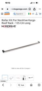 Roller Kit For Nordrive Kargo Roof Rack - 135 Cm Long