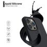 Liquid Silicone Shockproof Case For iPhone 13 Pro Luxury Soft Phone Cover Black New - FHT1IP13PLK Image 2