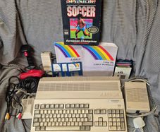 Commodore Amiga 500 Plus Complete Bundle - Boxed Sensible Soccer, Mint Manuals & Joystick