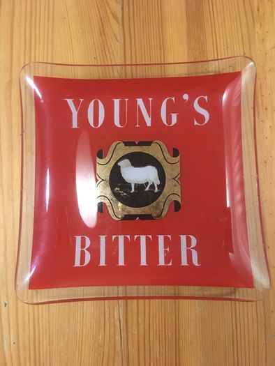 Young's Bitter Glass Ashtray