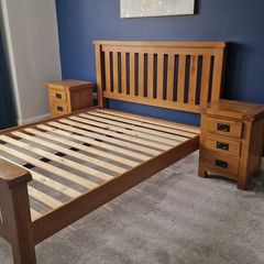 King size Oak bed frame