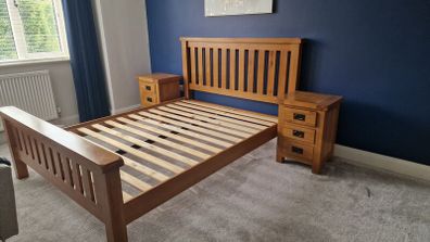 King size Oak bed frame
