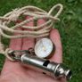 Antique "the Metropolitan" Patent Numbered Whistle Vintage And Compass Image 5
