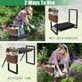 Foldable Garden Kneeling and Seat, Anti-Tipping Gardener Stool Widened Thick Soft Kneeling Pad, Heavy Duty Gardening Stool with Garden Tool Bag, Gardening Gift (Black) Image 7