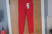 Stradivarius Skinny Red High Waisted  Jeans.  S.12   B.N.W.T.