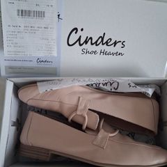 Cinders Leather Loafer Shoes - Light Pink - UK 6 EU 39 - RRP 80