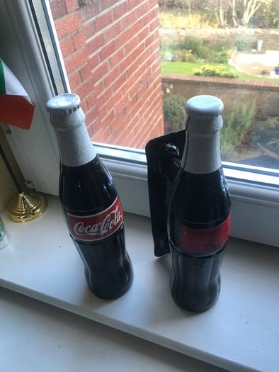 Very Rare Coca Cola Metal Door Handles