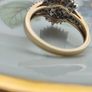 Vintage natural Diamond ring 9 CT gold. Size S .D 19.3 mm Image 10