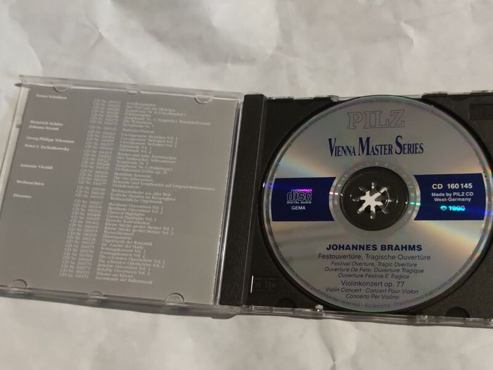 Vienna Master Series Johannes Brahms Cd