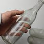 324 - Set of 4 Vintage Clear Glass Collectible Decorative West Cork Bottling Company Bandon Bottles Image 3