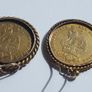 coin earrings ext. rare variant 1825 and 1826 UK shillings Image 6