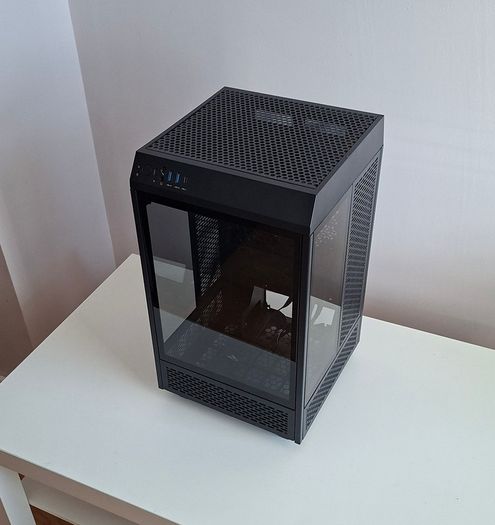 Thermaltake The Tower 100 Mini Chassis Tempered Glass PC Gaming Case - Black