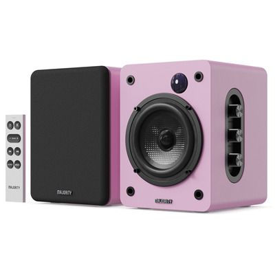 Bluetooth Bookshelf Speakers Pink 60W